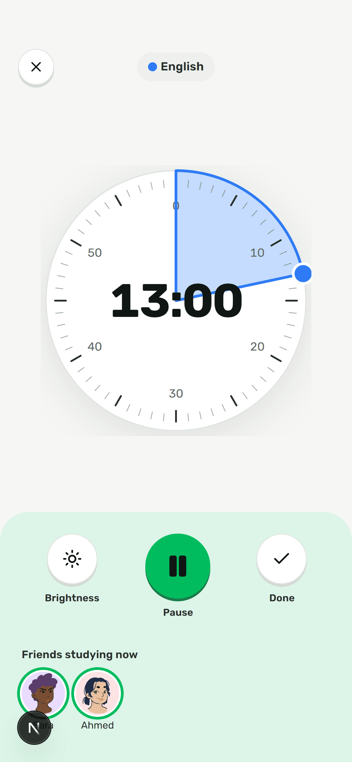 An intuitive timer